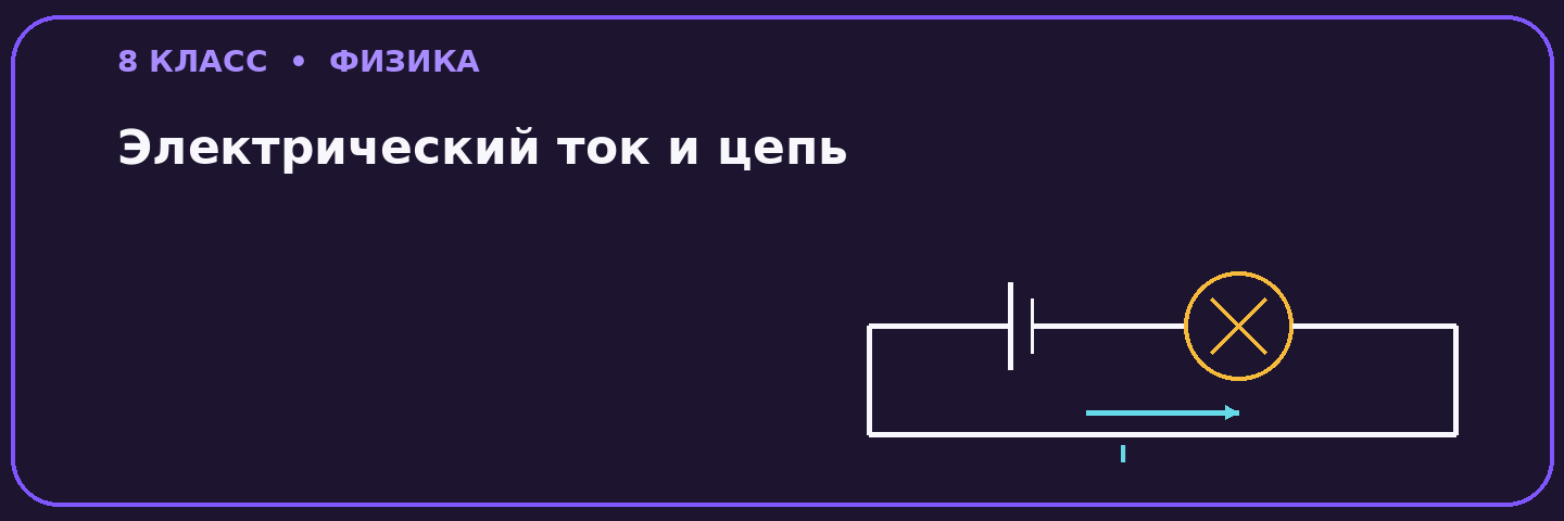 Электрический ток и электрическая цепь