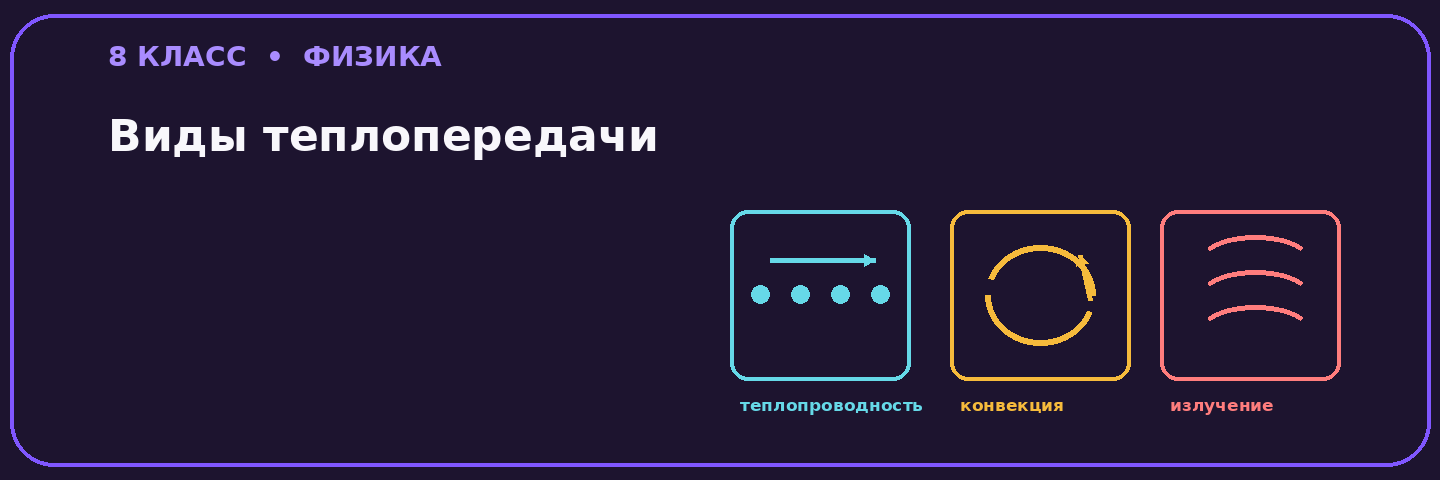 Виды теплопередачи